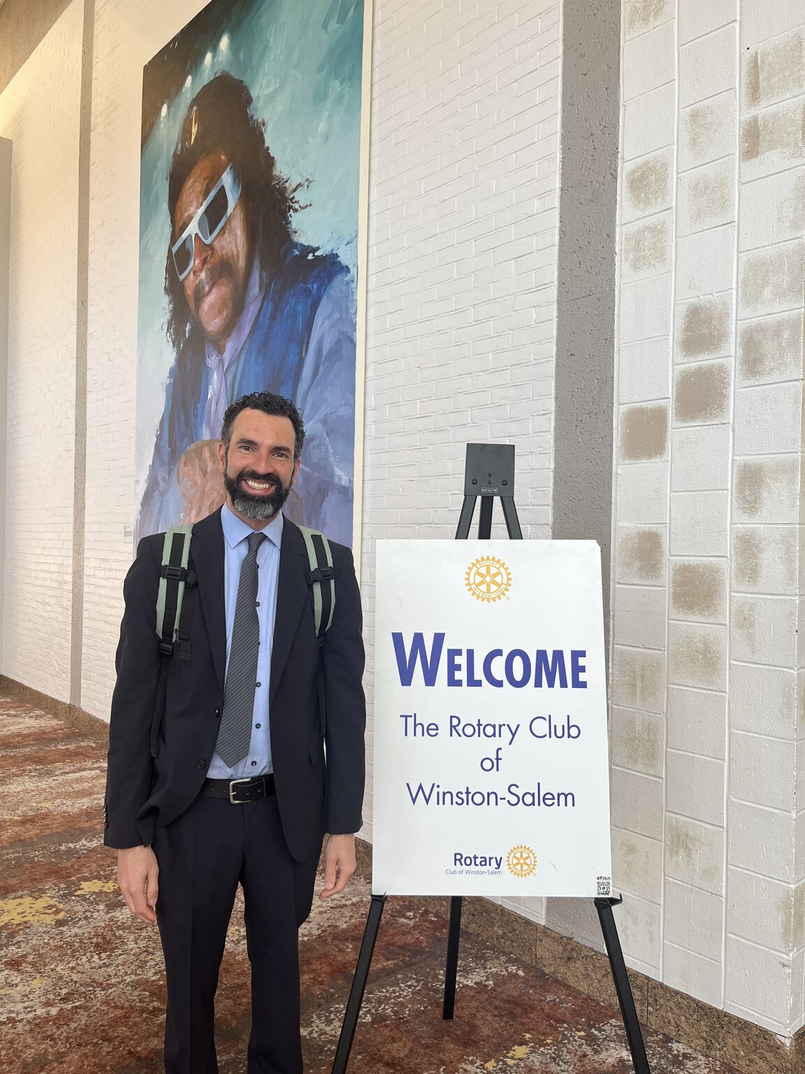 Alex Eaton at the Rotary Club of Winston-Salem